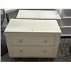 Image 1 : Bone Painted 2 Drawer End Tables - Pair