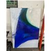 Image 1 : Oil On Canvas Abstract Wall Art - 3'  X  5'