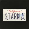 Image 1 : ROBERT DOWNEY JNR SIGNED STARK LICENSE PLATE - KB COA