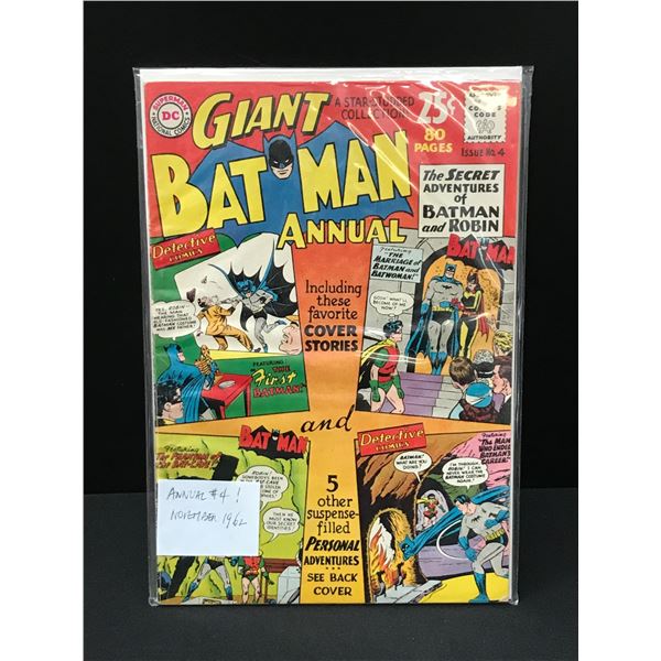 DC COMICS NO.4 GIANT BATMAN ANNUAL