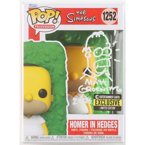 MATT GROENIG SIGNED HOMER SIMPSON FUNKO POP WITH HOMER SIMPSON DRAWING
