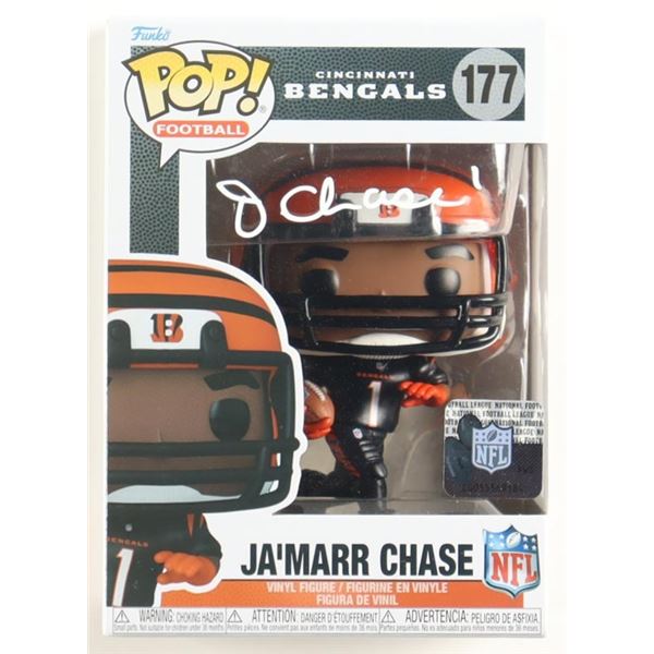 JA'MARR CHASE SIGNED CINCINATTI BENGALS FUNKO POP - BECKETT COA