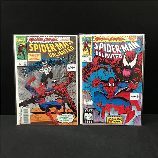 LOT OF 2 SPIDERMAN UNLIMITED COMCIS (MARVEL COMICS)