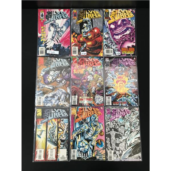 LOT OF 9 SILVER SURFER COMICS (MARVEL COMICS)