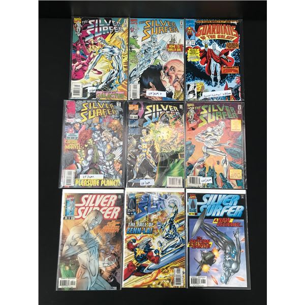 LOT OF 9 SILVER SURFER COMICS (MARVEL COMICS)