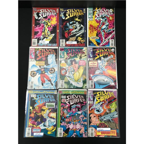 LOT OF 9 SILVER SURFER COMICS (MARVEL COMICS)