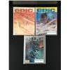 Image 1 : LOT OF 3 EPIC ILLUSTRATED COMICS (MARVEL COMICS)