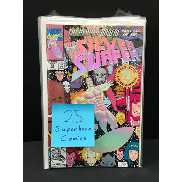 LOT OF 25 SUPERHERO COMICS VARIOUS TITLES