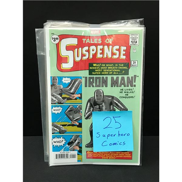 LOT OF 25 SUPERHERO COMICS VARIOUS TITLES