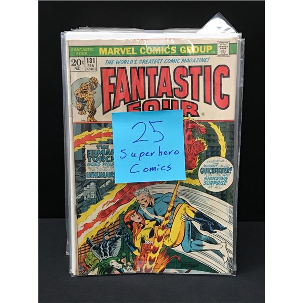 LOT OF 25 SUPERHERO COMICS VARIOUS TITLES