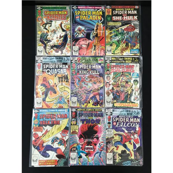 LOT OF 9 SPIDERMAN COMICS (MARVEL COMICS)