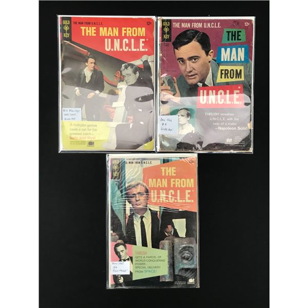 LOT OF 3 THE MAN FROM U.N.C.L.E COMICS (DELL COMICS)