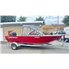Image 1 : 2018 KING FISHER 1825 FALCON BOAT & 2018 EZ LOADER TRAILER BOAT TRAILER, GREY, VIN