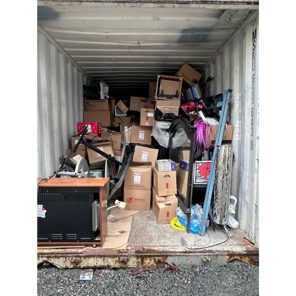 CONTENTS OF 40FT STORAGE CONTAINER * CONTAINER NOT INCLUDED* MUST TAKE ...