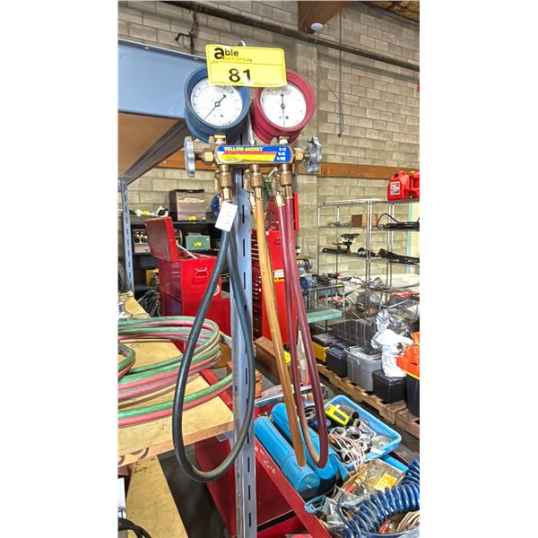 RITCHIE YELLOW JACKET DUAL GAUGE WITH ACETYLENE HOSE
