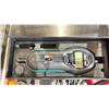 Image 8 : SHELF OF SMALL HAND TOOLS ( BATTERY & ELECTRIC ), PUNCH GAGES, GASKET CUTTER SET, ANGLE DRILL KIT,