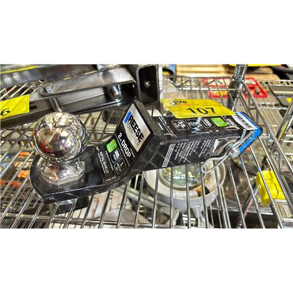 REESE TOWPOWER 2" DROP FITS 2" RECEIVER OPENING/ 1" MOUNTING HOLE & A 6000LB CAPACITY TRAILER HITCH