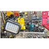 Image 1 : PELICAN REMOTE AREA LIGHTING SYSTEM, ASSORTED SHOP LIGHTS, 250 PSI HAND AIR COMPRESSOR & ELECTRIC