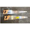 Image 2 : 2 HEAVY DUTY SAWS, LEVELS & MEASURING STICKS