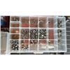 Image 8 : SHELF OF SMALL PARTS ORGANIZERS WITH CONTENTS, MAKITA CIRCULAR SAW & WALTER BIG 6 ANGLE GRINDER