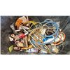 Image 2 : PAIR OF SCRUB BRUSHES & CONTENTS OF ROLLING BIN *BIN NOT INCLUDED*
