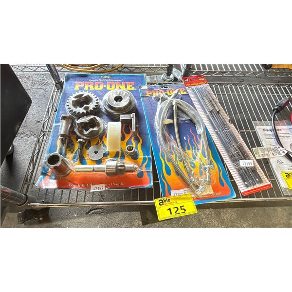 PRO-ONE OIL COOLER ADAPTERS, BILLET ALUMINUM PARTS & A 3 PC SOCKET HOLDER