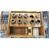 Image 2 : COLLET CHUCKS IN A WOODEN TRANSPORT CASE *SOME PIECES MISSING*