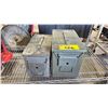 Image 1 : TWO METAL AMMO CASES