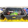 Image 1 : STORAGE BIN OF INDUSTRIAL GOODS - SMALL HAND TOOLS, SCREWDRIVERS, CUTTERS, PLIERS, SOCKETS & MORE