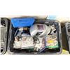 Image 2 : STORAGE BIN OF INDUSTRIAL GOODS - WELDING MASK, PNEUMATIC AIR TOOLS, GLOVES, LEVELS, DOUBLE FLARE
