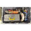 Image 2 : STORAGE BIN OF INDUSTRIAL GOODS - RIDGID  ANGLE GRINDER, RYOBI CIRCULAR SAW, TOOL BOX WITH
