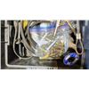 Image 3 : BIN OF INDUSTRIAL GOODS - HEAVY DUTY EXTENSION CORDS, CLAMPS, PRIMARY WIRE, PAINT ROLLER