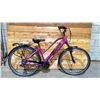Image 1 : E-RIDE CITY PURPLE 6 SPEED ELECTRIC BIKE WITH KEYS & CHARGER  *TESTED WORKING*