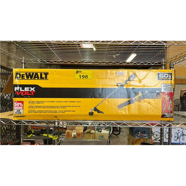 DEWALT DCK0266X1 BRUSHLESS ATTACHMENT CAPABLE STRING TRIMMER/ AXIAL BLOWER COMBO KIT WITH BATTERY