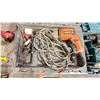 Image 2 : RIDGID R7100 ELECTRIC VARIABLE SPEED REVERSIBLE DRILL IN A HARD TRANSPORT CASE