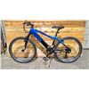 Image 2 : E-RIDE MOUNTAIN BLUE 6 SPEED ELECTRIC BIKE WITH KEYS *NO CHARGER/POWERS ON/WORKING CONDITION