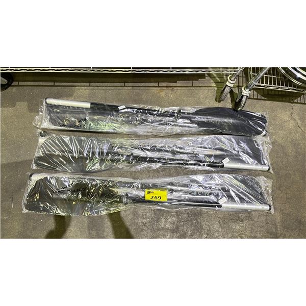 THREE SETS OF OARS