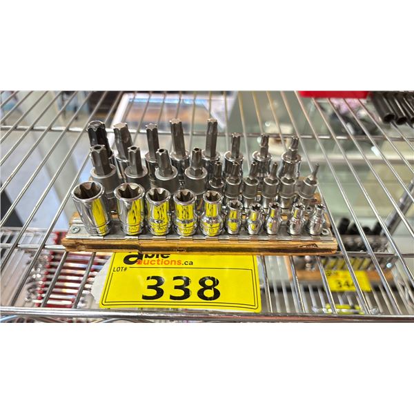 SNAP ON SOCKET/LUG NUT SOCKET SET