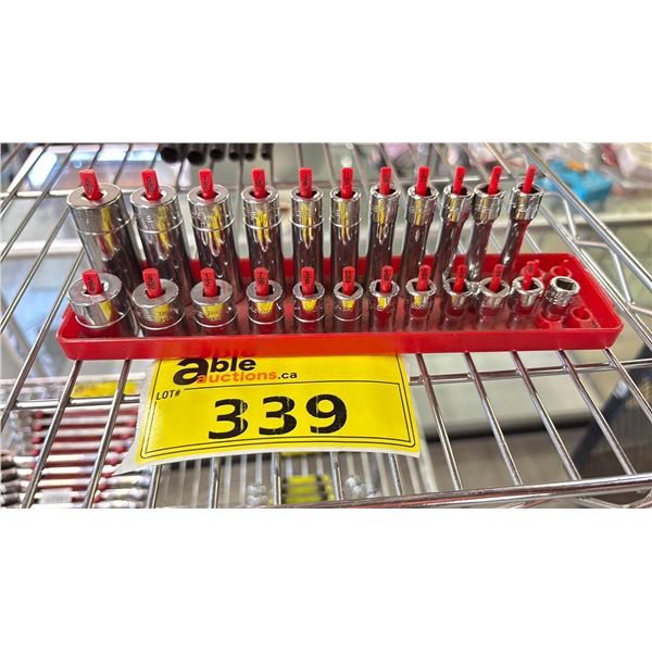 SNAP ON SOCKET/HEX BIT SOCKET SET *SOME MISSING*