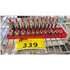 Image 1 : SNAP ON SOCKET/HEX BIT SOCKET SET *SOME MISSING*