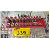 Image 2 : SNAP ON SOCKET/HEX BIT SOCKET SET *SOME MISSING*