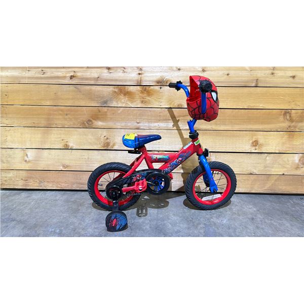 HUFFY SPIDER-MAN KIDS BIKE WITH TRAINING WHEELS