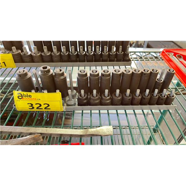 MAC TOOLS SOCKET SET *SOME PIECES MISSING*