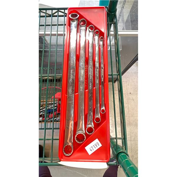 SNAP ON 5 PC DOUBLE END FLARE NUT WRENCH SET
