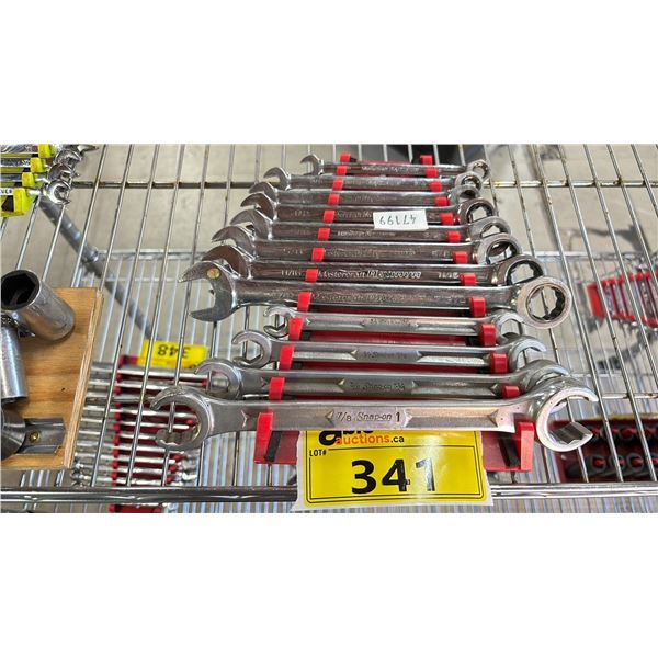 SNAP ON/MASTERCRAFT COMBINATION WRENCH SET