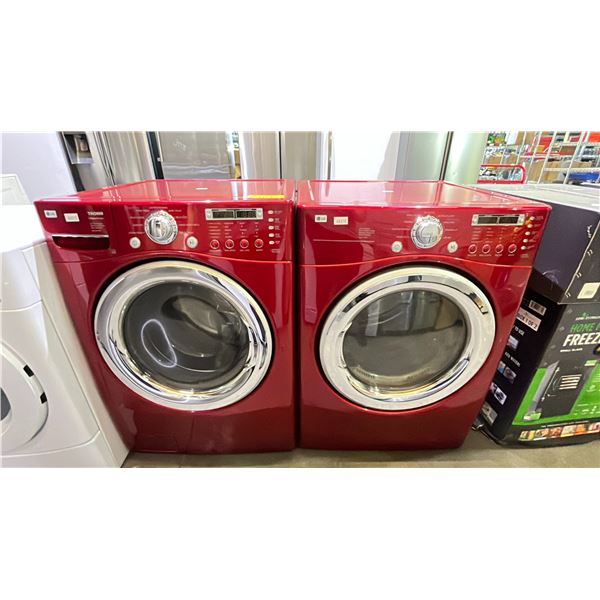 LG FRONT LOADING WASHER & DRYER SET