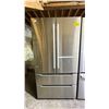 Image 1 : MIDEA STAINLESS STEEL 36" W BOTTOM FREEZER FRENCH DOOR REFRIGERATOR- *WORKING CONDITION UNKNOWN*