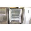Image 2 : GE STAINLESS STEEL 36" W BOTTOM FREEZER FRENCH DOOR REFRIGERATOR - *WORKING CONDITION UNKNOWN*