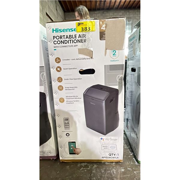 HISENSE PORTABLE AIR CONDITIONER FOR ROOMS UP TO 450 SQ. FT