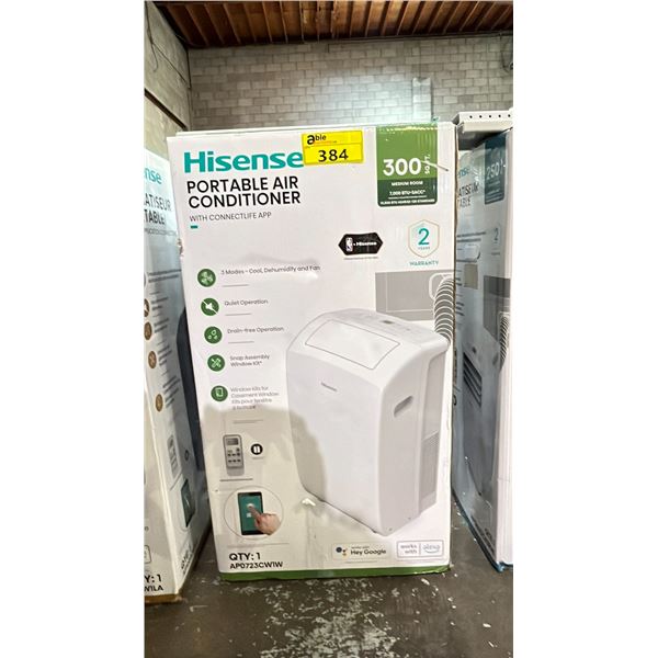 HISENSE PORTABLE AIR CONDITIONER FOR ROOMS UP TO 300 SQ. FT